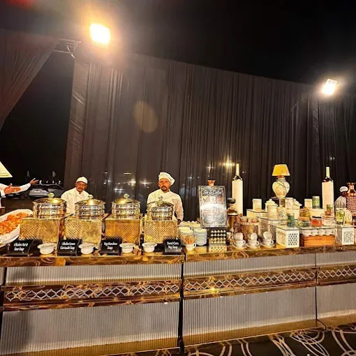Outdoor live catering counter by Shree Balaji Caterers